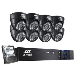 UL-tech CCTV Security System 8CH DVR 8 Cameras 1TB Hard Drive - ElectronX Plus