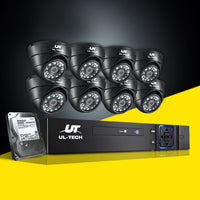 UL-tech CCTV Security System 8CH DVR 8 Cameras 1TB Hard Drive - ElectronX Plus