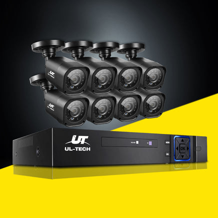 UL-tech CCTV Security System 8CH DVR 8 Cameras 1080p - ElectronX Plus