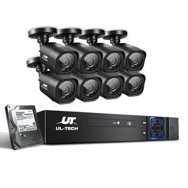 UL-tech CCTV Security System 8CH DVR 8 Cameras 2TB Hard Drive - ElectronX Plus