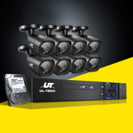 UL-tech CCTV Security System 8CH DVR 8 Cameras 2TB Hard Drive - ElectronX Plus