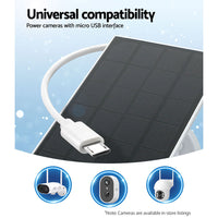 UL-tech Solar Panel For Security Camera Wireless 3W - ElectronX Plus