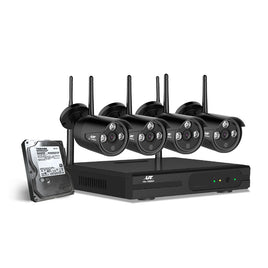 UL-tech Wireless CCTV Security System 8CH NVR 3MP 4 Bullet Cameras 1TB - ElectronX Plus