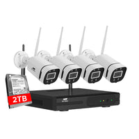 UL-tech Wireless CCTV Security System 8CH NVR 3MP 4 Square Cameras 2TB - ElectronX Plus