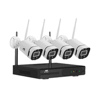 UL-tech Wireless CCTV Security System 8CH NVR 3MP 4 Square Cameras - ElectronX Plus