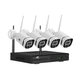 UL-tech Wireless CCTV Security System 8CH NVR 3MP 4 Square Cameras - ElectronX Plus