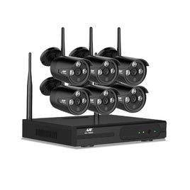 UL-tech Wireless CCTV Security System 8CH NVR 3MP 6 Bullet Cameras - ElectronX Plus