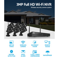 UL-tech CCTV Wireless Security Camera System 8CH Home Outdoor WIFI 6 Square Cameras Kit 1TB - ElectronX Plus