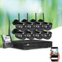 UL-tech Wireless CCTV Security System 8CH NVR 3MP 8 Bullet Cameras 4TB - ElectronX Plus