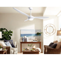 Devanti 52'' Ceiling Fan DC Motor w/Light w/Remote - White - ElectronX Plus