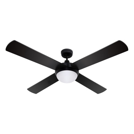 Devanti 52'' Ceiling Fan AC Motor w/Light w/Remote - Black - ElectronX Plus