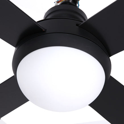 Devanti 52'' Ceiling Fan AC Motor w/Light w/Remote - Black - ElectronX Plus