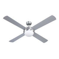 Devanti 52'' Ceiling Fan AC Motor w/Light w/Remote - Silver - ElectronX Plus