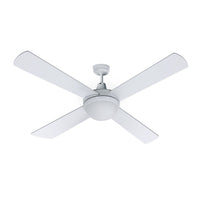 Devanti 52'' Ceiling Fan AC Motor w/Light w/Remote - White - ElectronX Plus