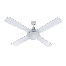 Devanti 52'' Ceiling Fan AC Motor w/Light w/Remote - White - ElectronX Plus