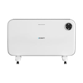 Devanti Electric Convection Heater White 2000W - ElectronX Plus