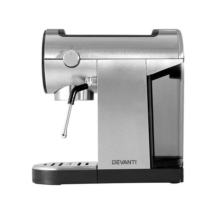 Devanti 20 Bar Coffee Machine Espresso Cafe Maker - ElectronX Plus