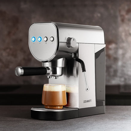 Devanti 20 Bar Coffee Machine Espresso Cafe Maker - ElectronX Plus