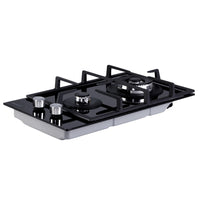 Devanti Gas Cooktop 30cm 2 Burner Black - ElectronX Plus