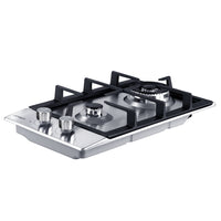 Devanti Gas Cooktop 30cm 2 Burner Silvir - ElectronX Plus