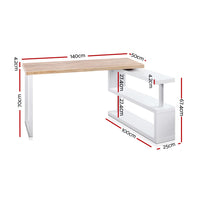 Artiss Computer Desk Bookshelf 140CM - ElectronX Plus