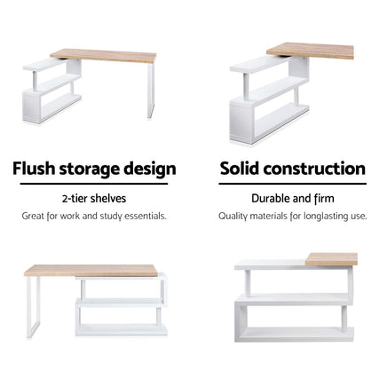 Artiss Computer Desk Bookshelf 140CM - ElectronX Plus