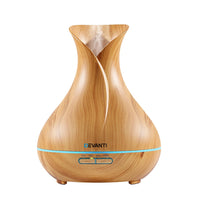 Devanti Aroma Diffuser Aromatherapy Light Wood 400ml - ElectronX Plus