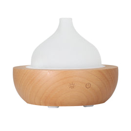 Devanti Aroma Aromatherapy Diffuser LED Oil Ultrasonic Air Humidifier Glass Wood - ElectronX Plus