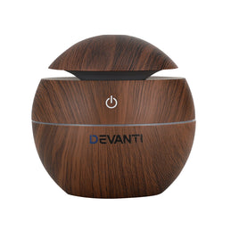 Devanti Aroma Diffuser Aromatherapy Dark Wood 130ml - ElectronX Plus