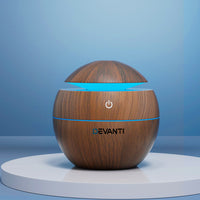 Devanti Aroma Diffuser Aromatherapy Dark Wood 130ml - ElectronX Plus