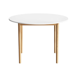 Artiss Dining Table Round White 108CM Diameter Demi - ElectronX Plus