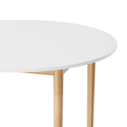 Artiss Dining Table Round White 108CM Diameter Demi - ElectronX Plus