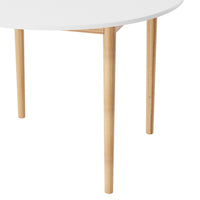 Artiss Dining Table Round White 108CM Diameter Demi - ElectronX Plus