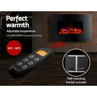 Devanti Electric Fireplace Fire Heater 2000W - ElectronX Plus