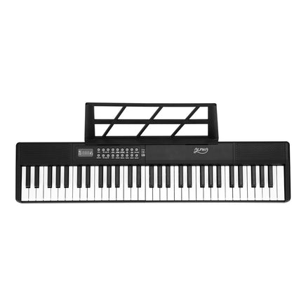 Alpha 61 Keys Foldable Electronic Piano Keyboard Digital Electric w/ Carry Bag - ElectronX Plus