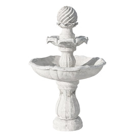 Gardeon Solar Water Feature 3 Tiers Ivory 93cm - ElectronX Plus