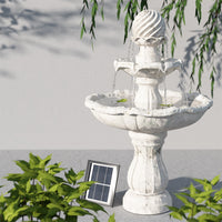 Gardeon Solar Water Feature 3 Tiers Ivory 93cm - ElectronX Plus