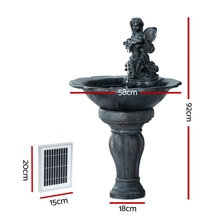 Gardeon Solar Water Feature with LED Lights Angel 94cm - ElectronX Plus