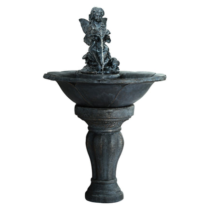 Gardeon Solar Water Feature with LED Lights Angel 94cm - ElectronX Plus