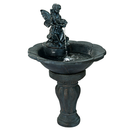 Gardeon Solar Water Feature with LED Lights Angel 94cm - ElectronX Plus