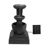 Gardeon Solar Water Feature with LED Lights 3 Tiers 70cm - ElectronX Plus