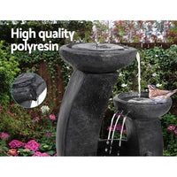 Gardeon Solar Water Feature with LED Lights 3 Tiers 70cm - ElectronX Plus