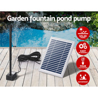 Gardeon Solar Pond Pump Submersible Powered Garden Pool Water Fountain Kit 4.4FT - ElectronX Plus