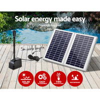 Gardeon Solar Pond Pump with 2 Panels 7.2FT - ElectronX Plus