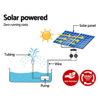 Gardeon Solar Pond Pump with 2 Panels 7.2FT - ElectronX Plus