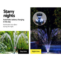 Gardeon Solar Pond Pump with Battery Kit LED Lights 4FT - ElectronX Plus