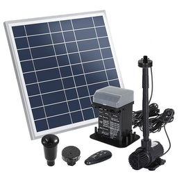 Gardeon Solar Pond Pump with Battery Kit LED Lights 9.8FT - ElectronX Plus