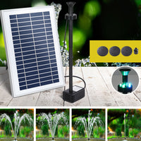 Gardeon Solar Pond Pump with Battery LED Lights 4.4FT - ElectronX Plus