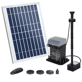 Gardeon Solar Pond Pump with Battery Kit LED Lights 5.2FT - ElectronX Plus