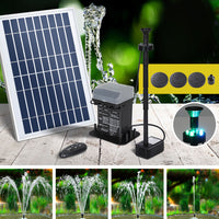 Gardeon Solar Pond Pump with Battery Kit LED Lights 5.2FT - ElectronX Plus